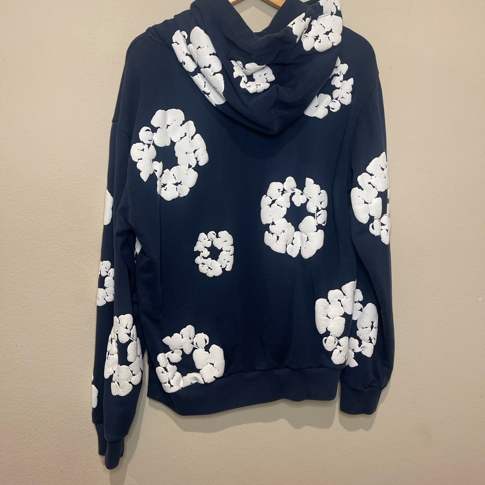Denim Tears Men's hoodie navy blue - Picture 3 of 8
